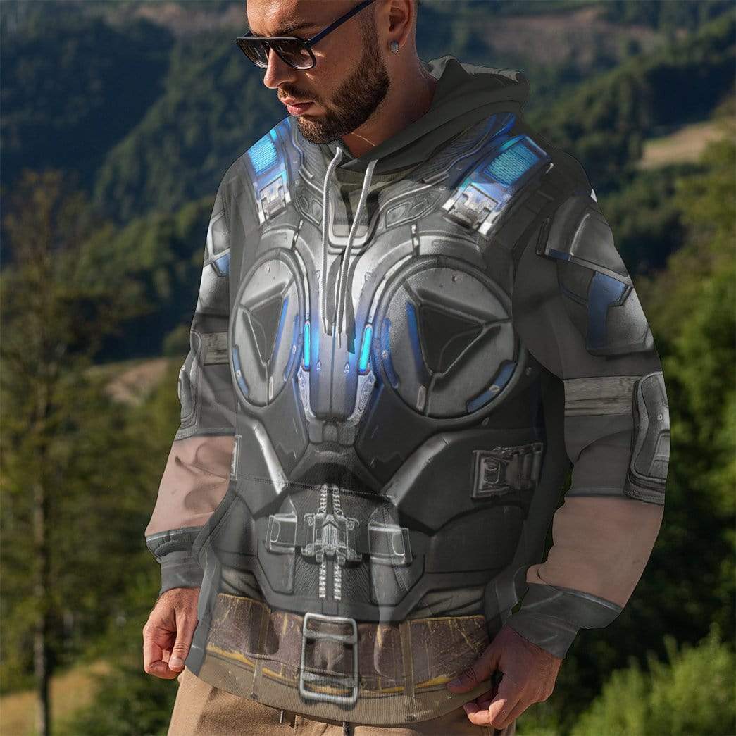 Klothek 3D Gear Of War Armor Custom Hoodie Apparel | Price in USA, Best Quality