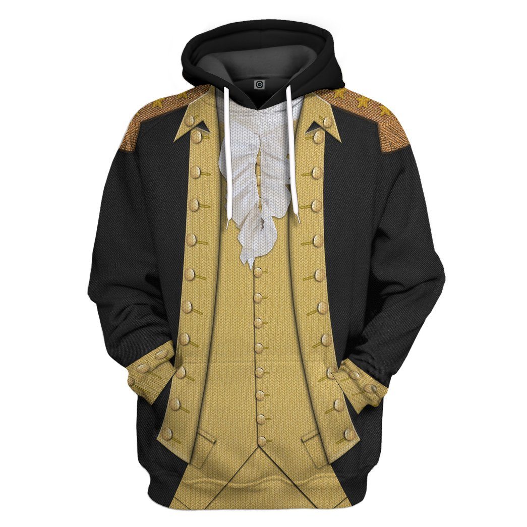 Klothek 3D George Washington Custom Ugly Hoodie | Price in USA, Best Quality