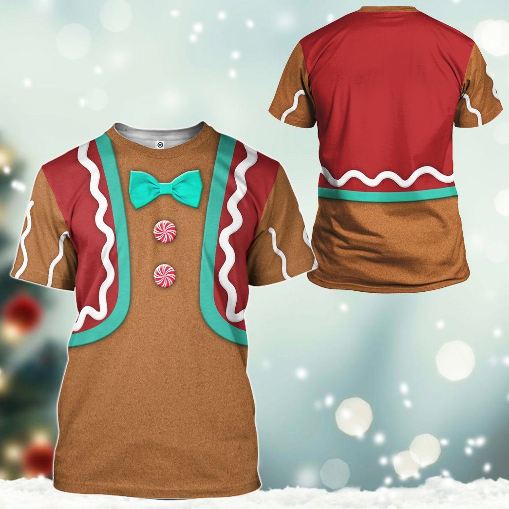 Klothek 3D Gingerbread Man Custom Tshirt | Price in USA, Best Quality