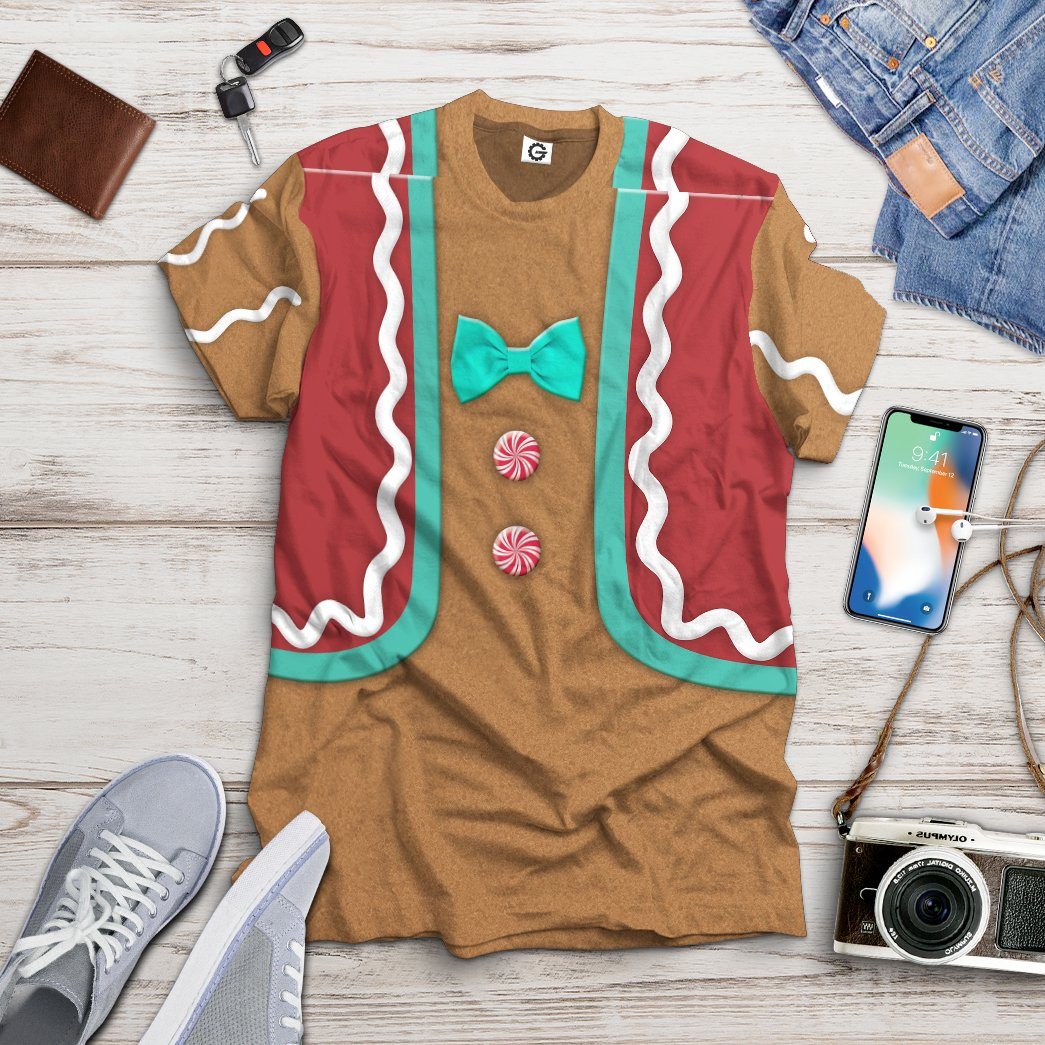 Klothek 3D Gingerbread Man Custom Tshirt | Price in USA, Best Quality