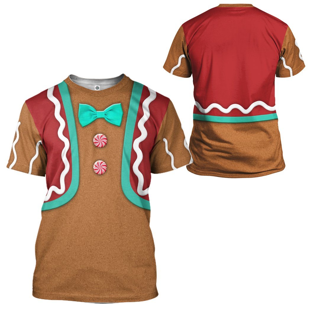 Klothek 3D Gingerbread Man Custom Tshirt | Price in USA, Best Quality