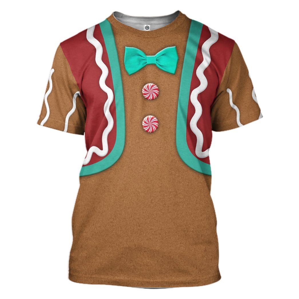 Klothek 3D Gingerbread Man Custom Tshirt | Price in USA, Best Quality