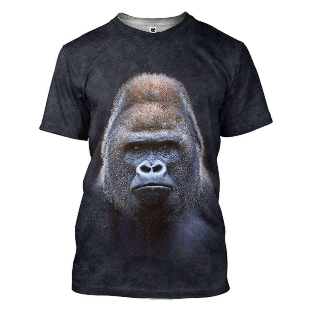 Klothek 3D Gorilla Front And Back Tshirt Hoodie Apparel | Price in USA, Best Quality