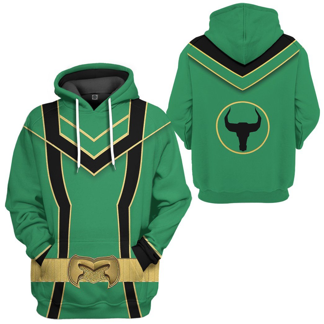 Klothek 3D Green Power Rangers Mystic Force Tshirt Hoodie Apparel | Price in USA, Best Quality