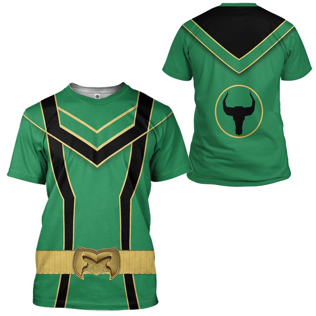 Klothek 3D Green Power Rangers Mystic Force Tshirt Hoodie Apparel | Price in USA, Best Quality