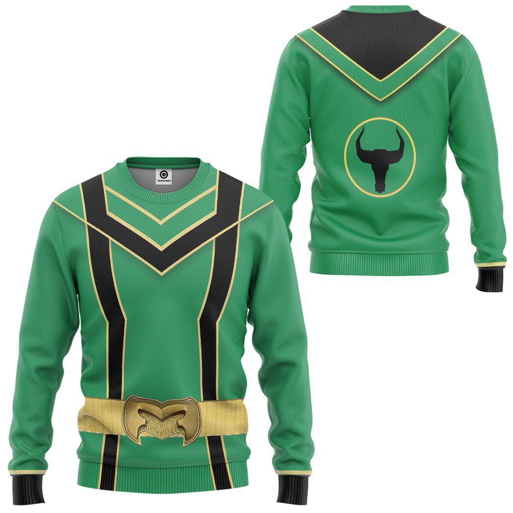 Klothek 3D Green Power Rangers Mystic Force Tshirt Hoodie Apparel | Price in USA, Best Quality