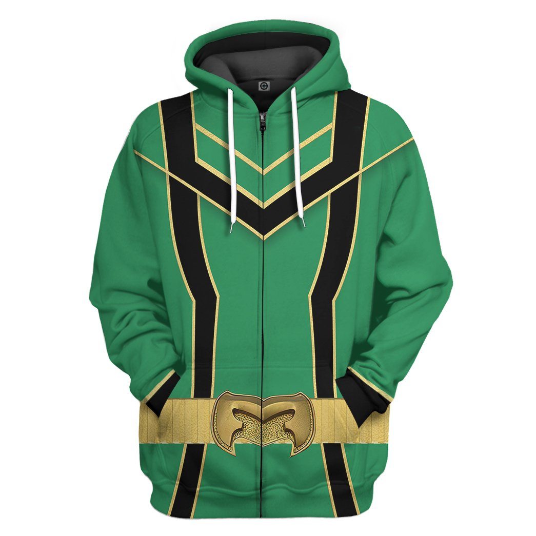 Klothek 3D Green Power Rangers Mystic Force Tshirt Hoodie Apparel | Price in USA, Best Quality