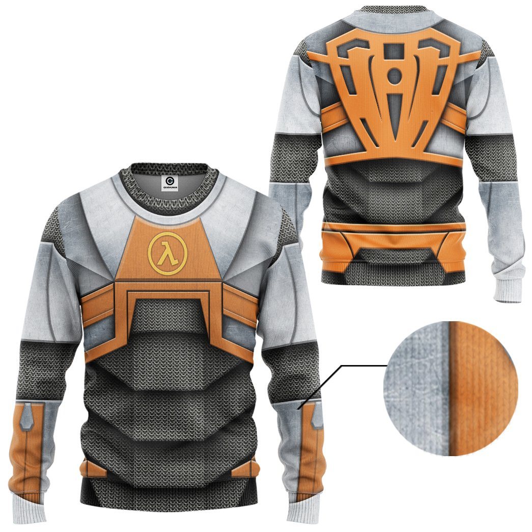 Klothek 3D Half life Dr Gordon Freeman Tshirt Hoodie Apparel | Price in USA, Best Quality