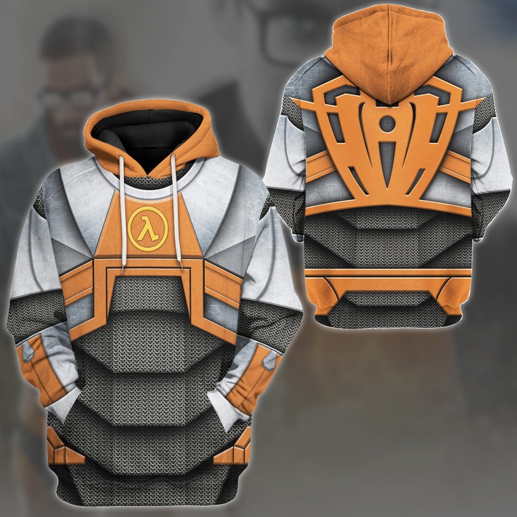 Klothek 3D Half life Dr Gordon Freeman Tshirt Hoodie Apparel | Price in USA, Best Quality