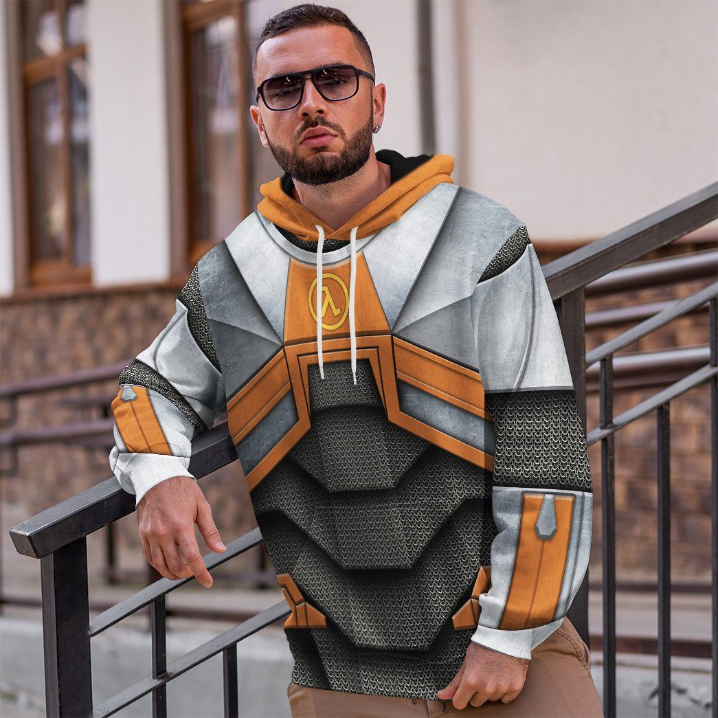 Klothek 3D Half life Dr Gordon Freeman Tshirt Hoodie Apparel | Price in USA, Best Quality