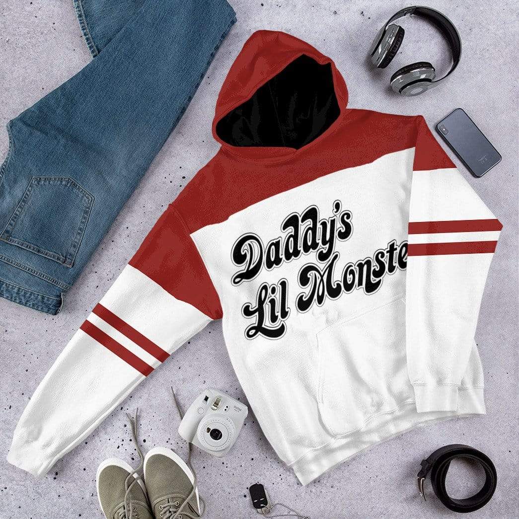 Klothek 3D Harley Quinn Daddys Lil Monster Custom Hoodie Apparel | Price in USA, Best Quality