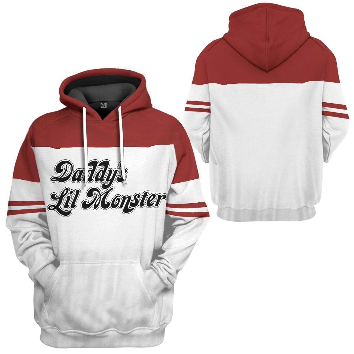 Klothek 3D Harley Quinn Daddys Lil Monster Custom Hoodie Apparel | Price in USA, Best Quality