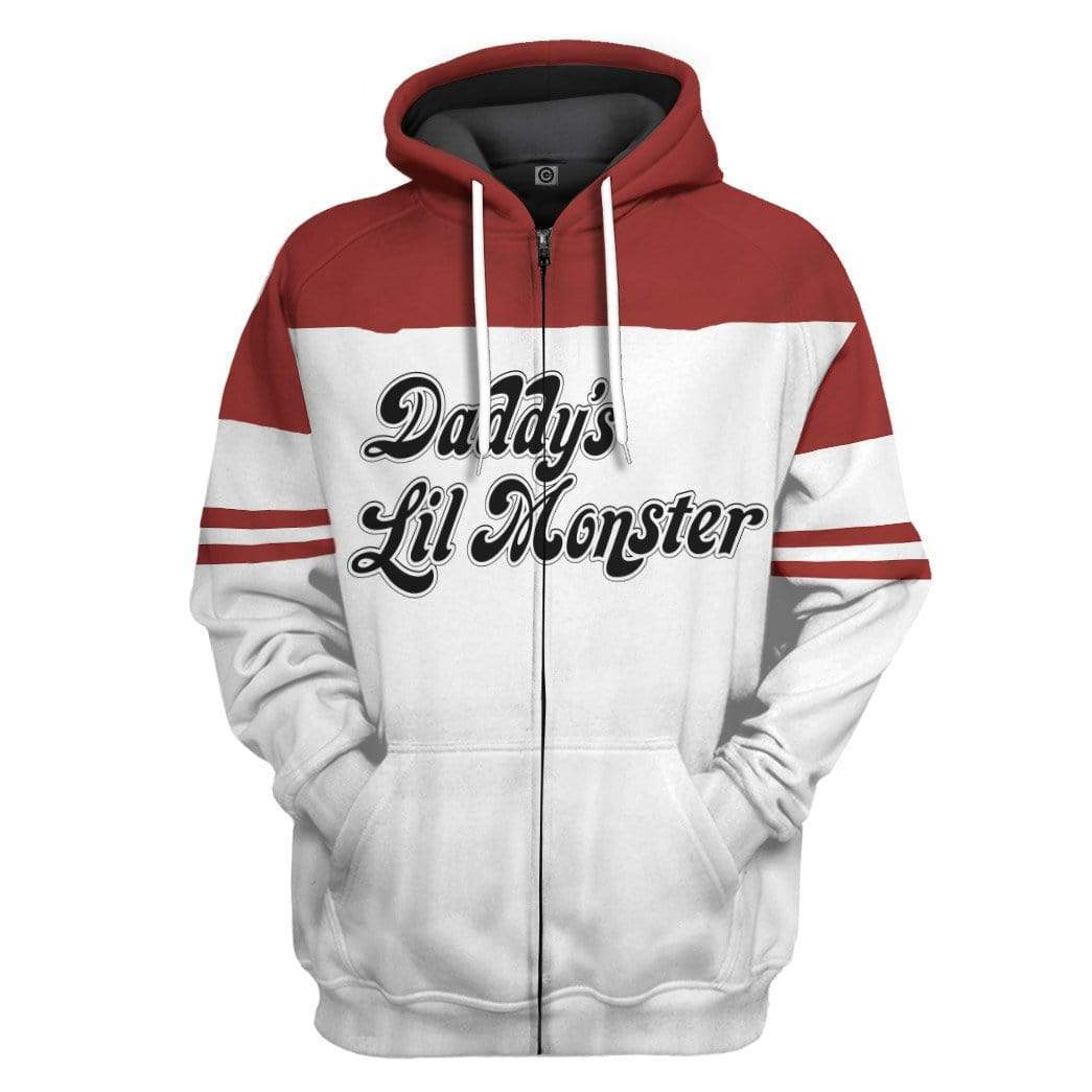 Klothek 3D Harley Quinn Daddys Lil Monster Custom Hoodie Apparel | Price in USA, Best Quality