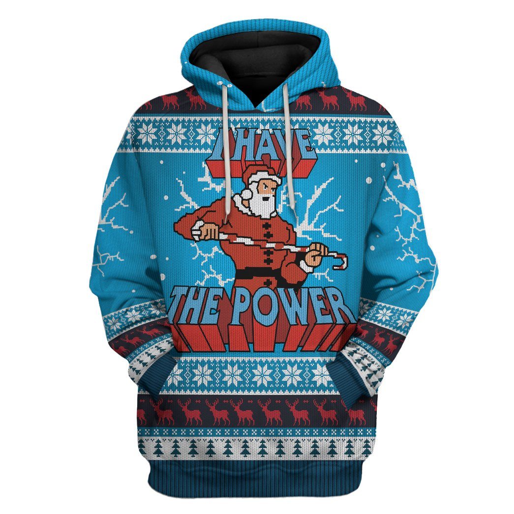 Klothek 3D I Have The Power Ugly Christmas Sweater Custom Tshirt Ho | Price in USA, Best Quality