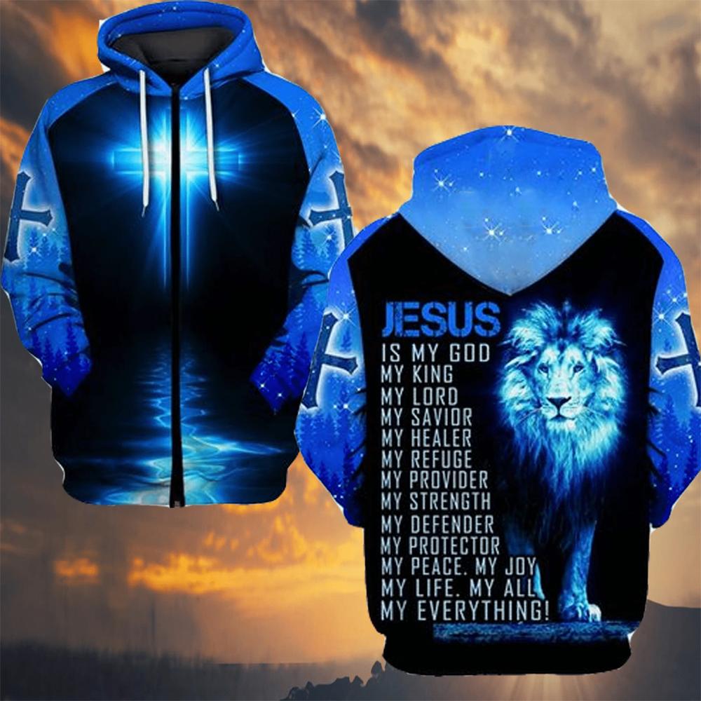 Klothek 3D Jesus Is My Everything Custom Tshirt Hoodie Apparel | Price in USA, Best Quality