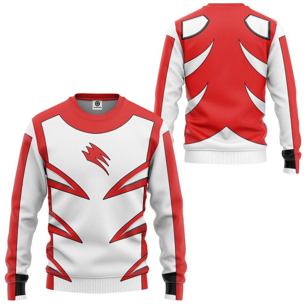 Klothek 3D Jungle Fury Red Master Mode Power Ranger Tshirt Hoodie A | Price in USA, Best Quality