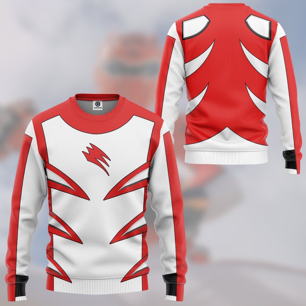 Klothek 3D Jungle Fury Red Master Mode Power Ranger Tshirt Hoodie A | Price in USA, Best Quality