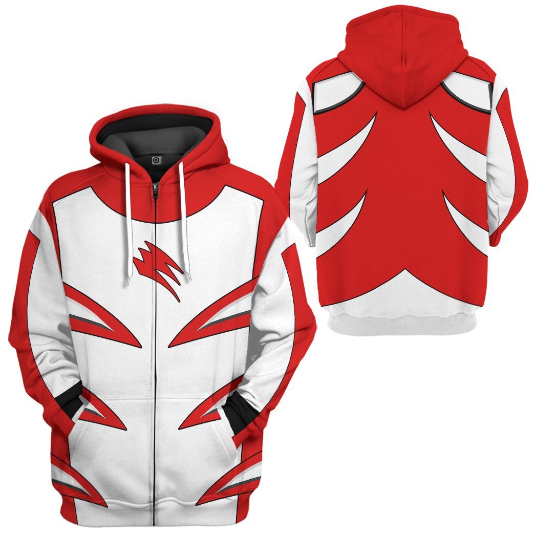 Klothek 3D Jungle Fury Red Master Mode Power Ranger Tshirt Hoodie A | Price in USA, Best Quality