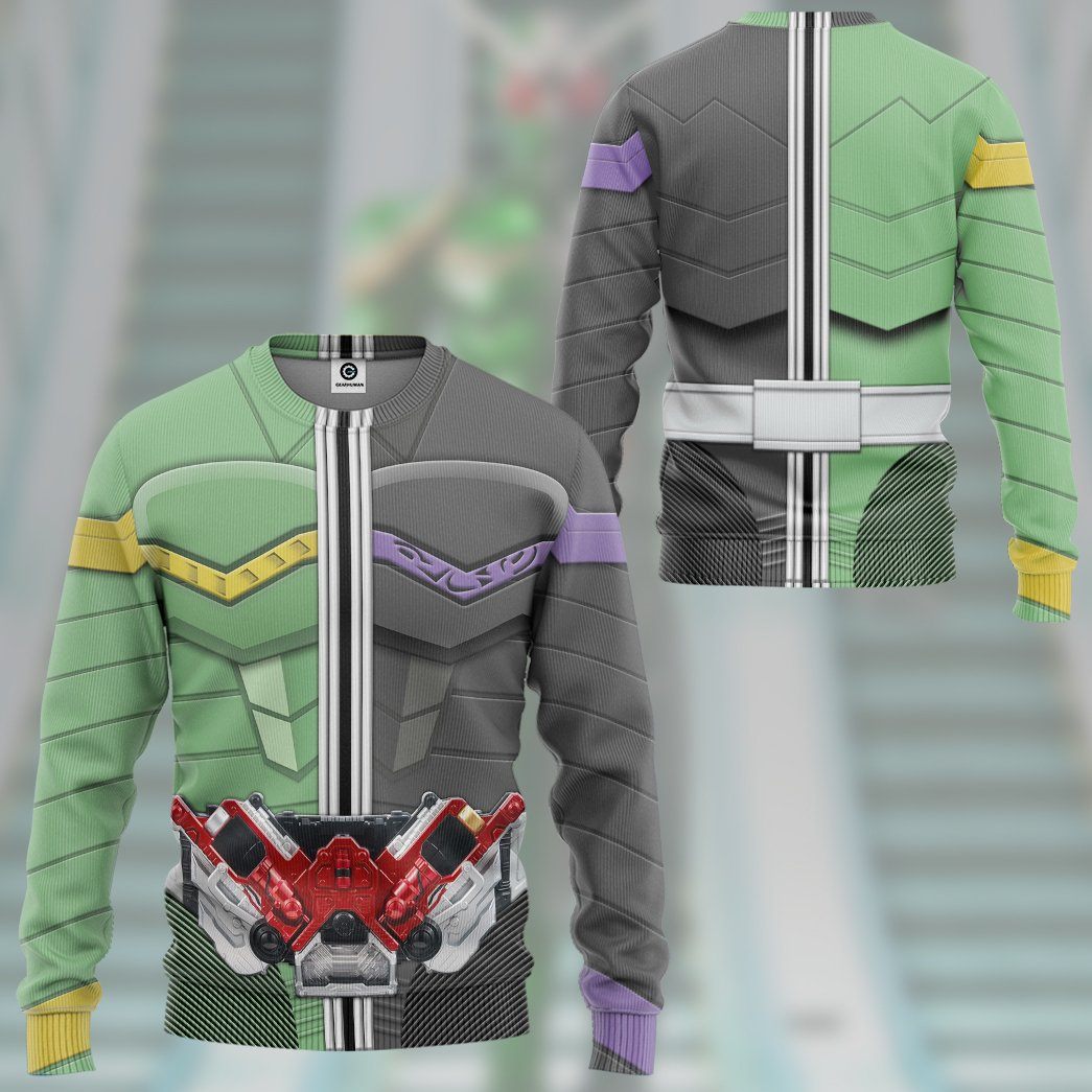 Klothek 3D Kamen Rider W Cyclone Joker Form Tshirt Hoodie Apparel | Price in USA, Best Quality