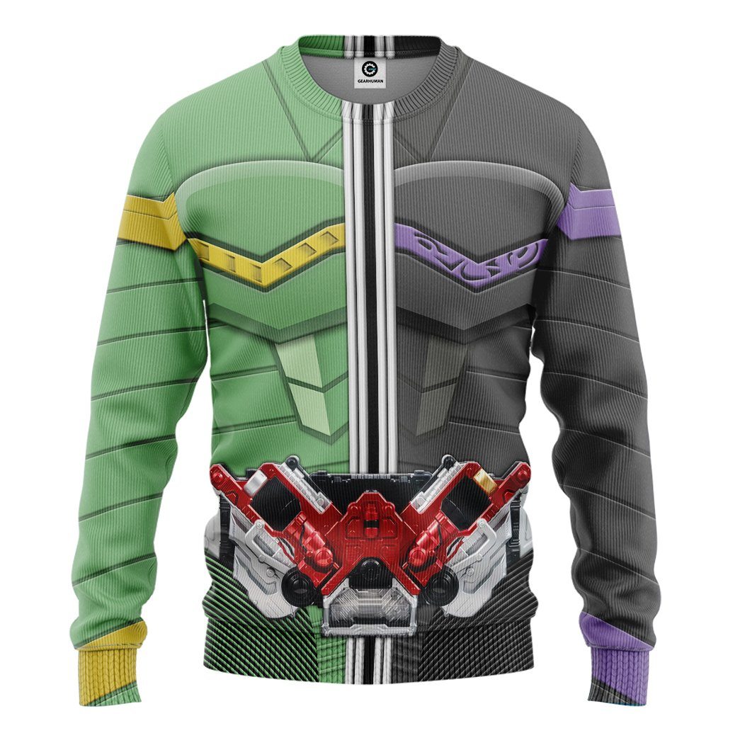 Klothek 3D Kamen Rider W Cyclone Joker Form Tshirt Hoodie Apparel | Price in USA, Best Quality