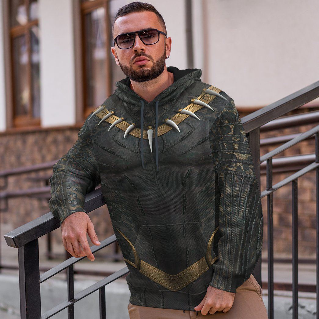 Klothek 3D Killmonger Golden Jaguar Custom Hoodie Apparel | Price in USA, Best Quality