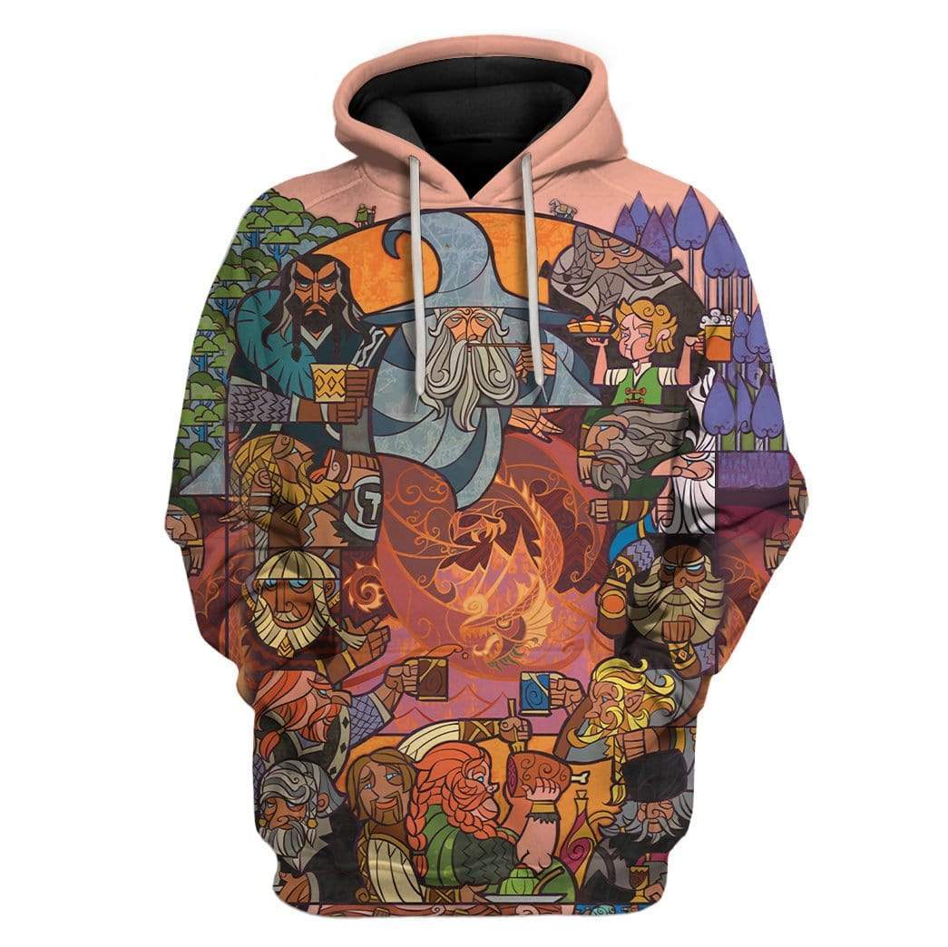 Klothek 3D Lord Of The Rings The Hobbit Party Hobbit Custom Hoodies | Price in USA, Best Quality