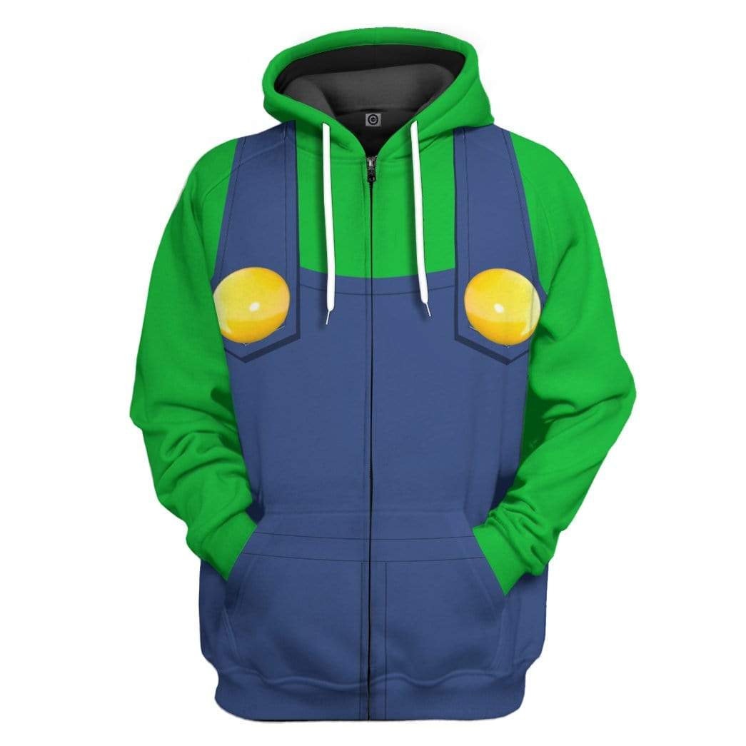 Klothek 3D Luigi Custom Hoodie Apparel | Price in USA, Best Quality