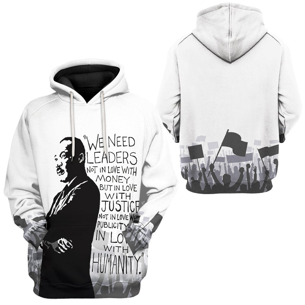 Klothek 3D Martin Luther King We Need Leaders Not In Love With Mone | Price in USA, Best Quality