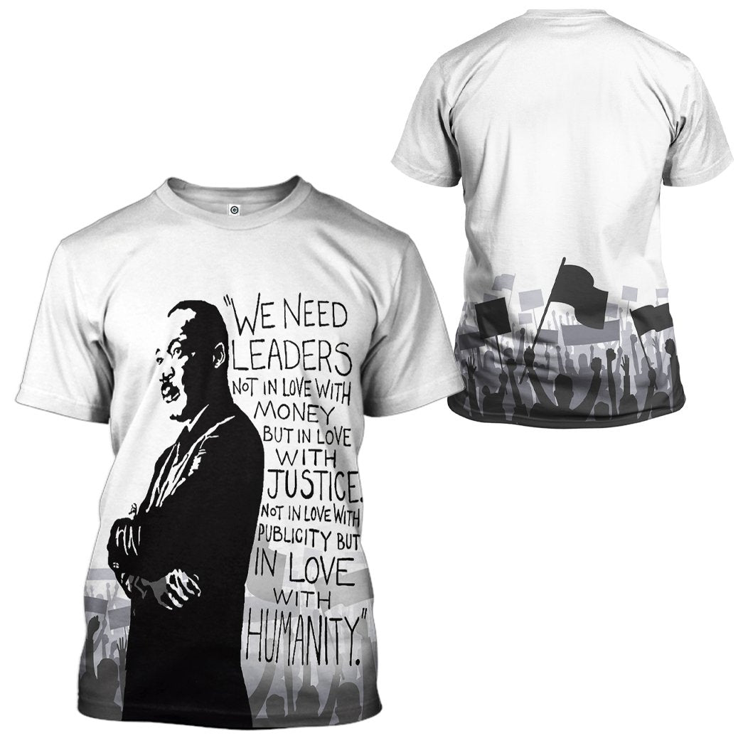 Klothek 3D Martin Luther King We Need Leaders Not In Love With Mone | Price in USA, Best Quality