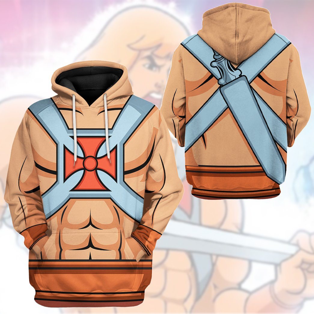 Klothek 3D Master Of The Universe He Man Custom Tshirt Hoodie Appar | Price in USA, Best Quality