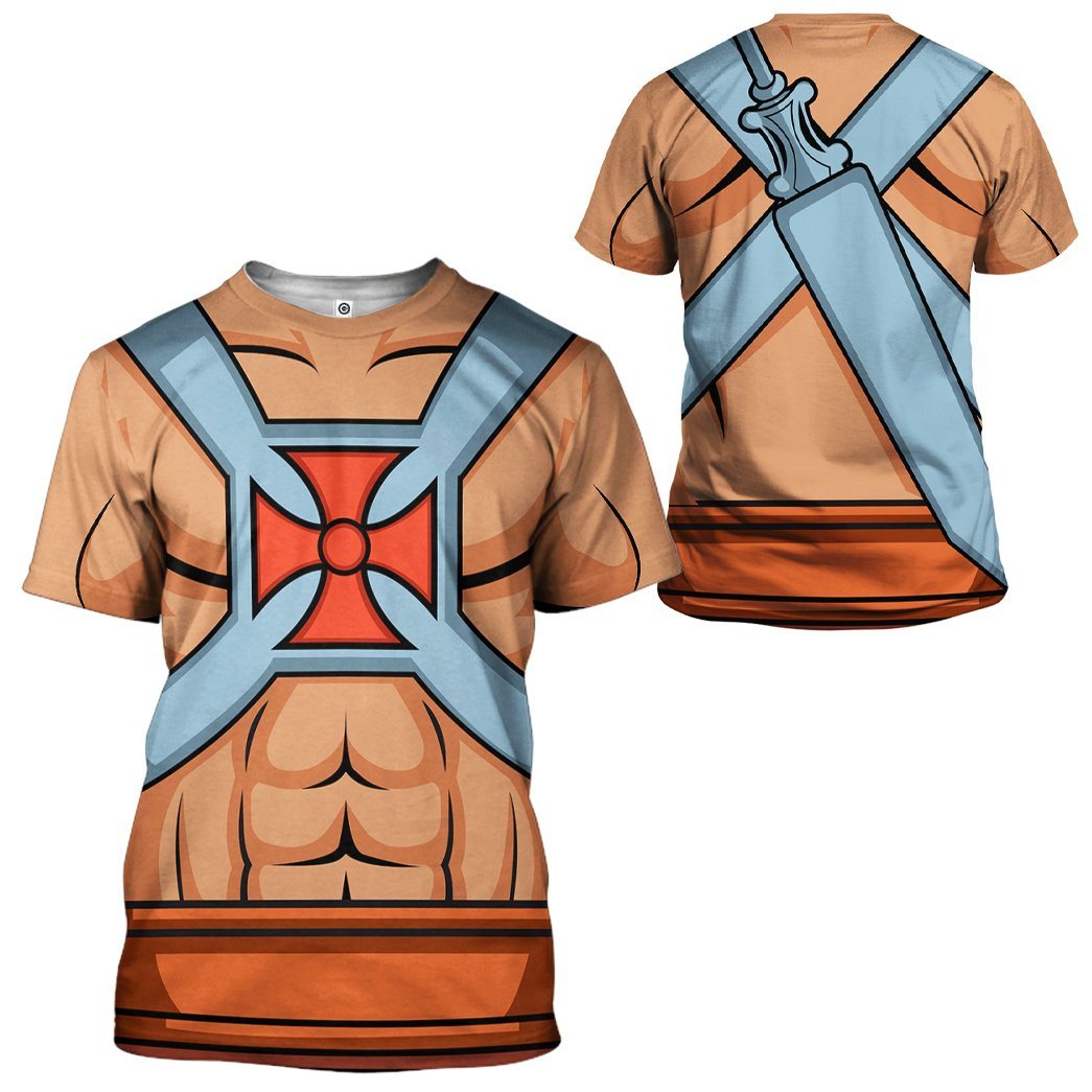 Klothek 3D Master Of The Universe He Man Custom Tshirt Hoodie Appar | Price in USA, Best Quality