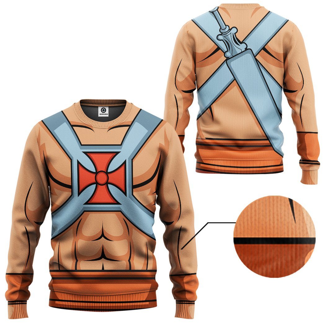 Klothek 3D Master Of The Universe He Man Custom Tshirt Hoodie Appar | Price in USA, Best Quality