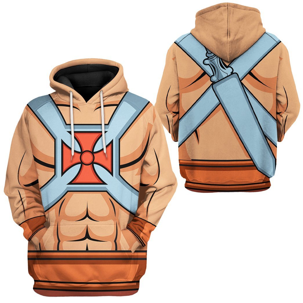 Klothek 3D Master Of The Universe He Man Custom Tshirt Hoodie Appar | Price in USA, Best Quality