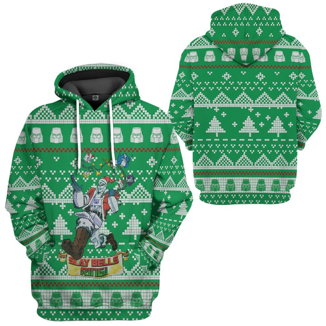 Klothek 3D Megatron Ugly Christmas Sweater Custom Tshirt Hoodie App | Price in USA, Best Quality