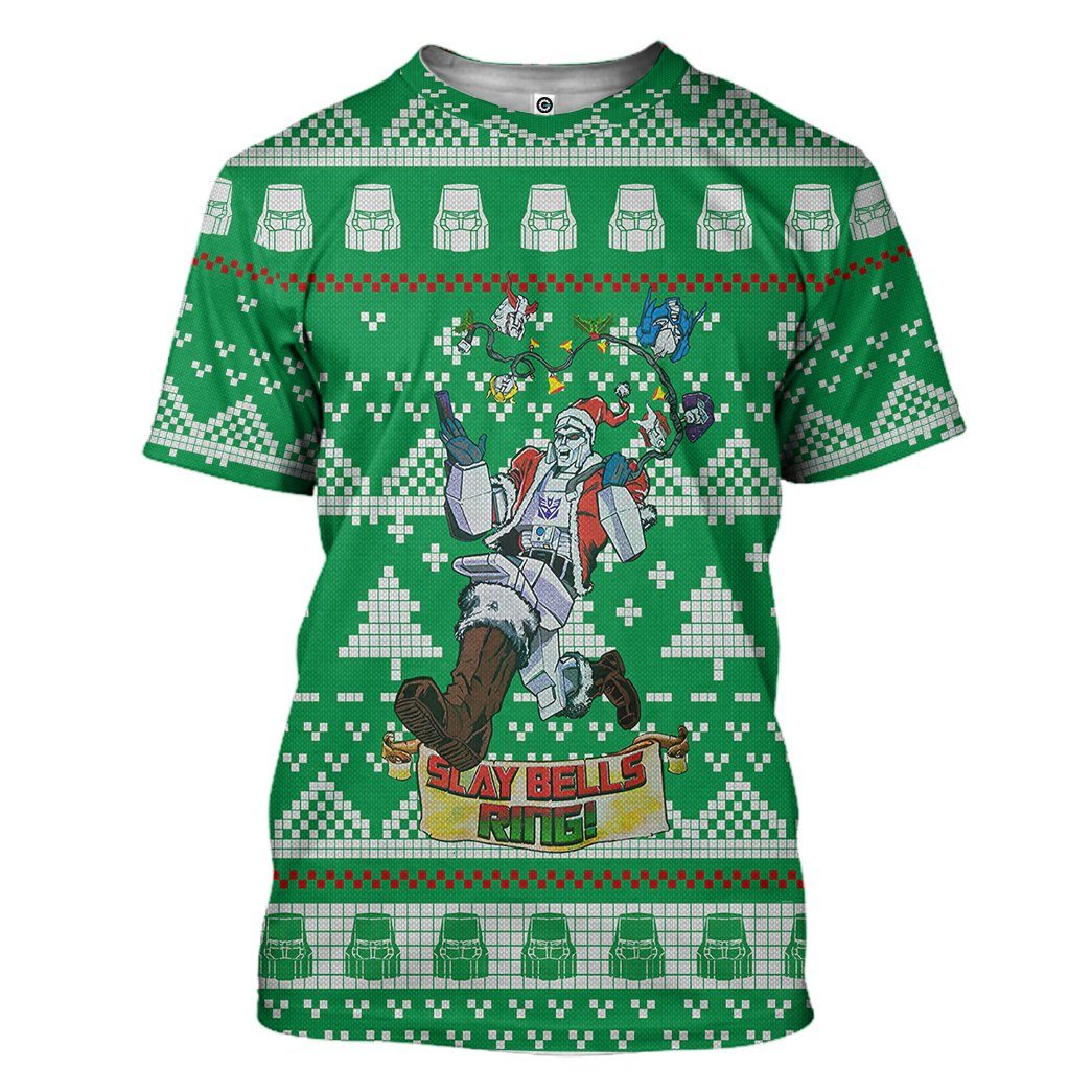 Klothek 3D Megatron Ugly Christmas Sweater Custom Tshirt Hoodie App | Price in USA, Best Quality