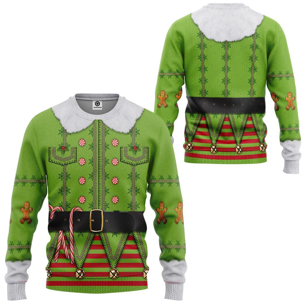 Klothek 3D Mens Ugly Christmas Elf Custom Tshirt Hoodie Apparel | Price in USA, Best Quality