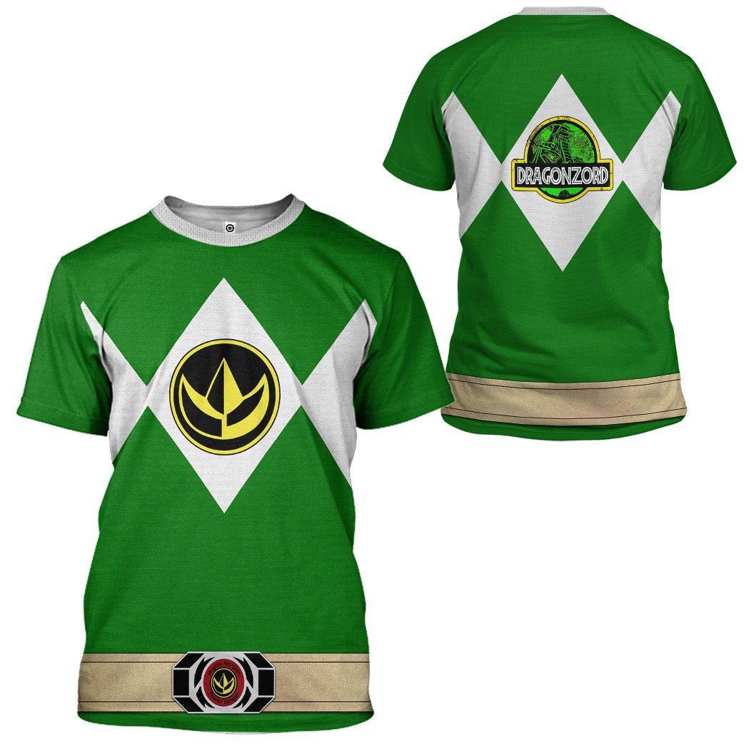 Klothek 3D Mighty Morphin Power Ranger Green Tshirt Hoodie Apparel | Price in USA, Best Quality