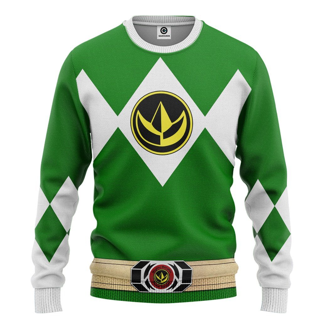 Klothek 3D Mighty Morphin Power Ranger Green Tshirt Hoodie Apparel | Price in USA, Best Quality