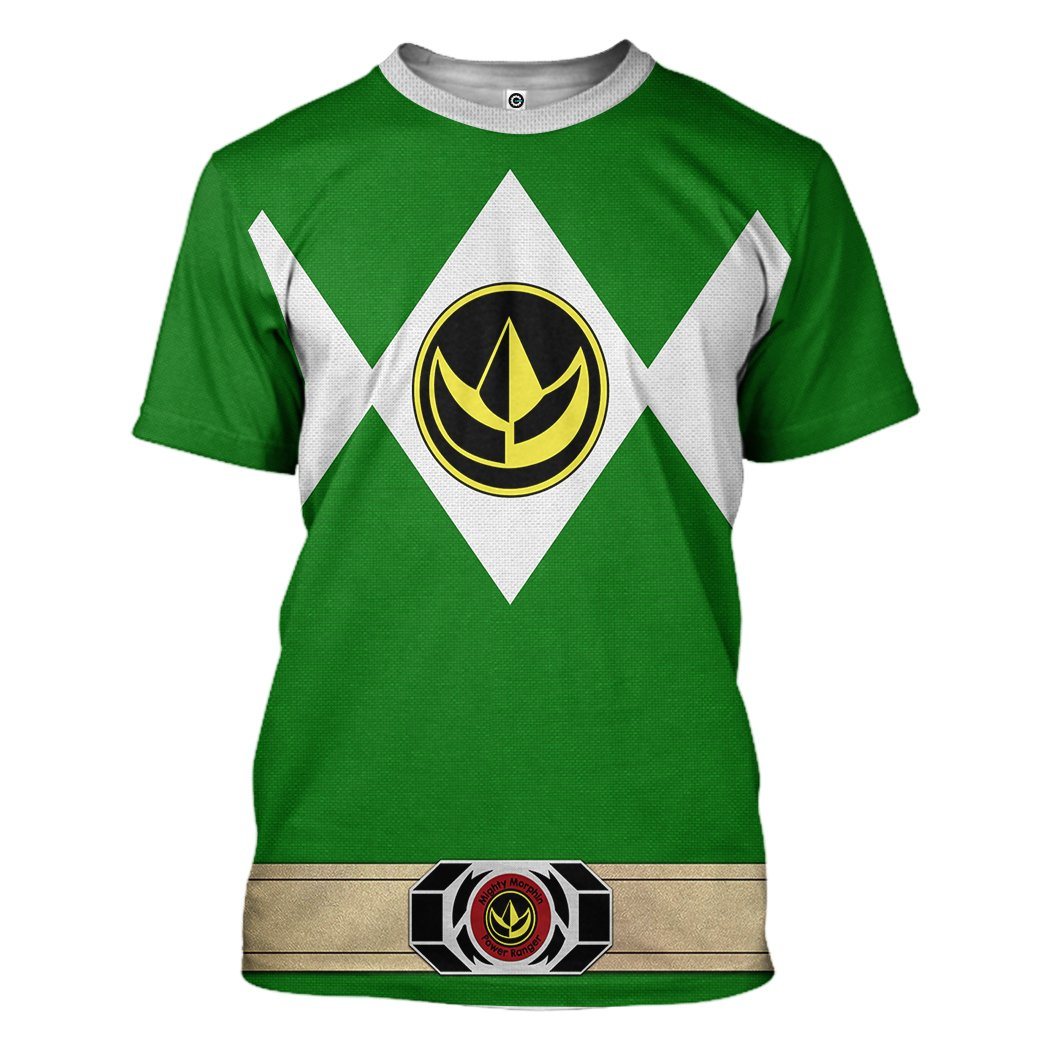 Klothek 3D Mighty Morphin Power Ranger Green Tshirt Hoodie Apparel | Price in USA, Best Quality