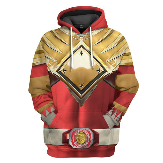 Klothek 3D Mighty Morphin Red 2 Power Rangers Custom Hoodie Apparel | Price in USA, Best Quality