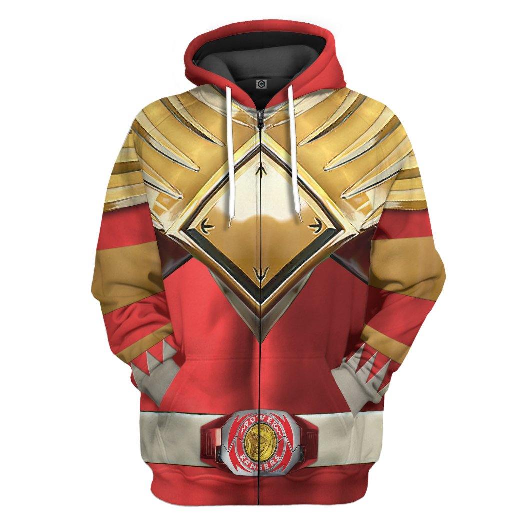 Klothek 3D Mighty Morphin Red 2 Power Rangers Custom Hoodie Apparel | Price in USA, Best Quality