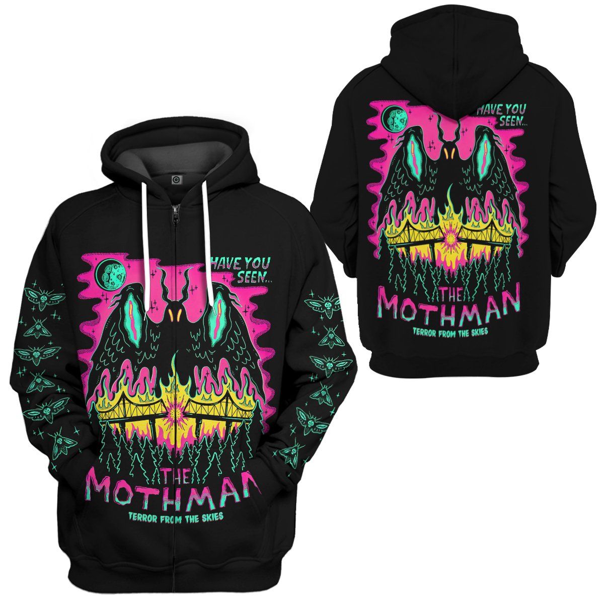 Klothek 3D Mothman Custom Hoodie Apparel | Price in USA, Best Quality