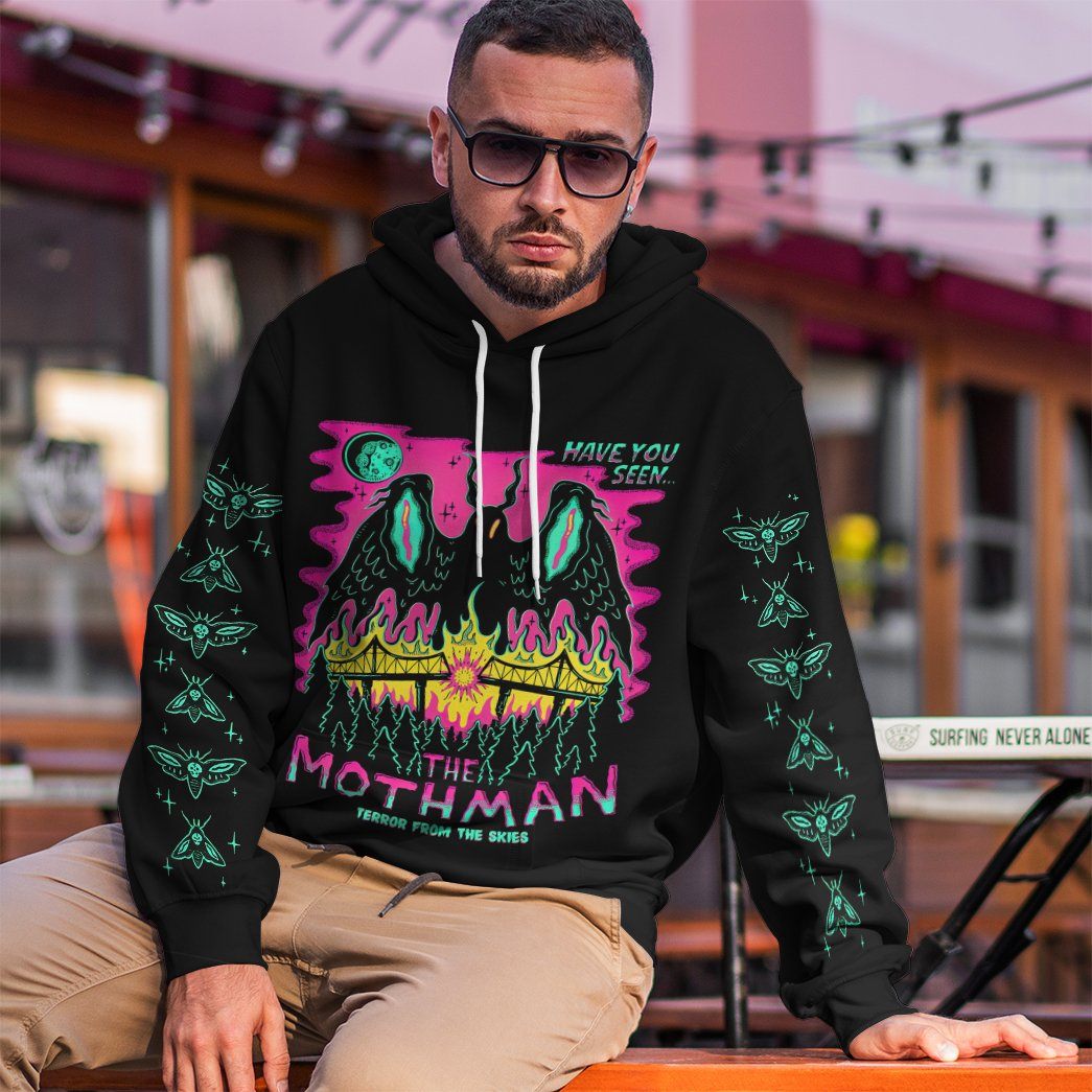 Klothek 3D Mothman Custom Hoodie Apparel | Price in USA, Best Quality