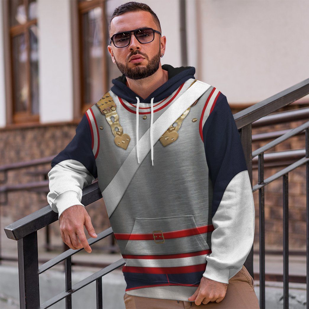 Klothek 3D Napoleonic French Heavy Cavalry Custom Hoodie Apparel | Price in USA, Best Quality