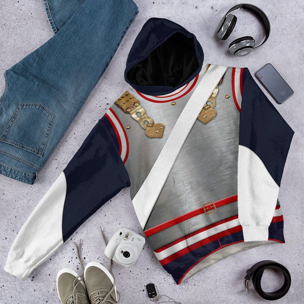 Klothek 3D Napoleonic French Heavy Cavalry Custom Hoodie Apparel | Price in USA, Best Quality