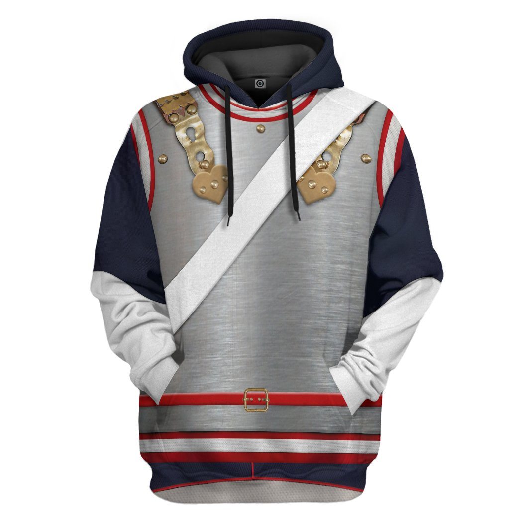 Klothek 3D Napoleonic French Heavy Cavalry Custom Hoodie Apparel | Price in USA, Best Quality