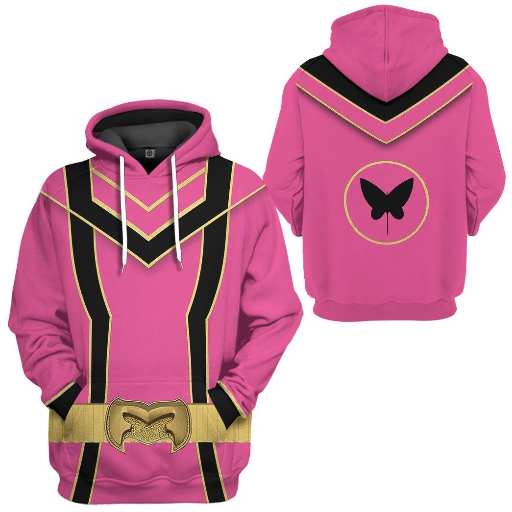 Klothek 3D Pink Power Rangers Mystic Force Tshirt Hoodie Apparel | Price in USA, Best Quality