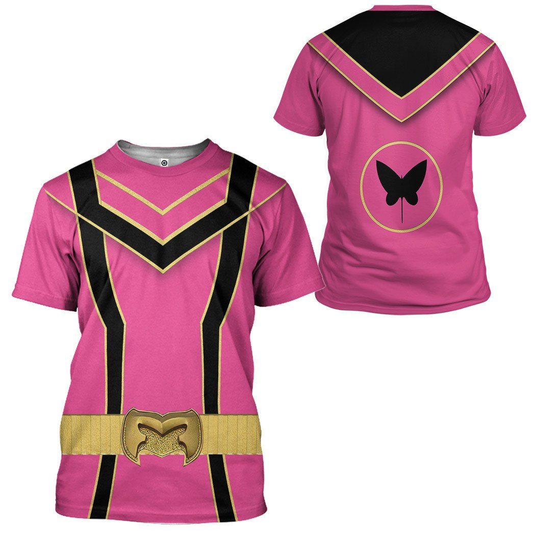 Klothek 3D Pink Power Rangers Mystic Force Tshirt Hoodie Apparel | Price in USA, Best Quality