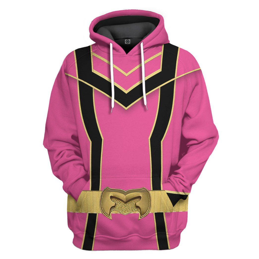 Klothek 3D Pink Power Rangers Mystic Force Tshirt Hoodie Apparel | Price in USA, Best Quality