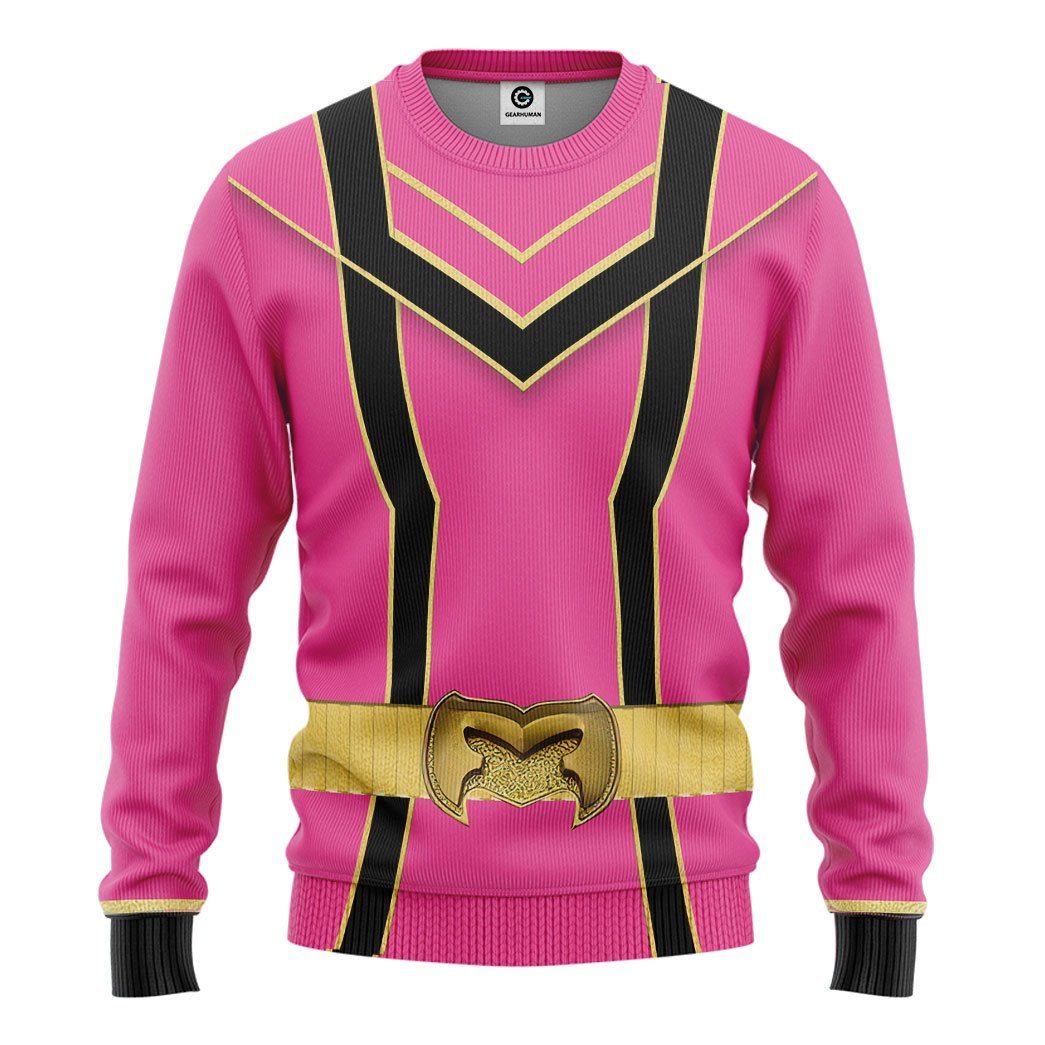 Klothek 3D Pink Power Rangers Mystic Force Tshirt Hoodie Apparel | Price in USA, Best Quality